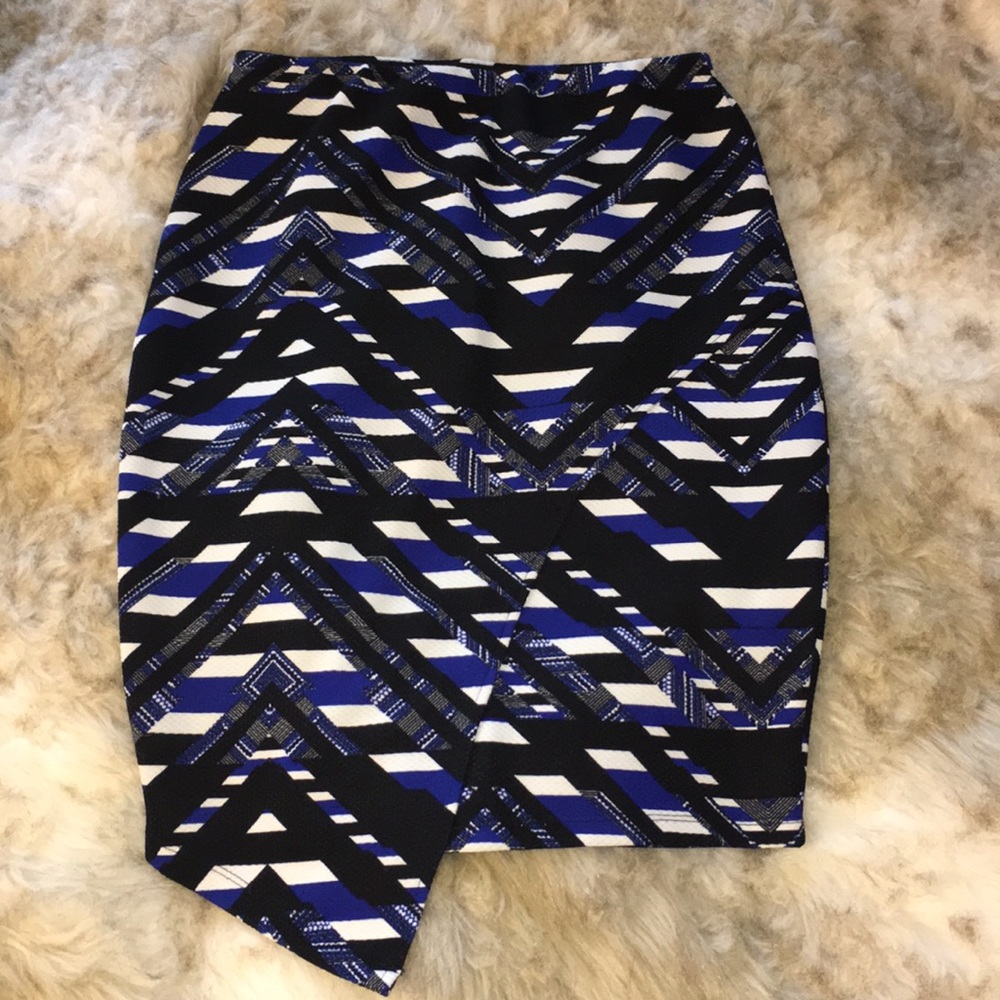 Material Girl Pencil Skirt - Aztec Print